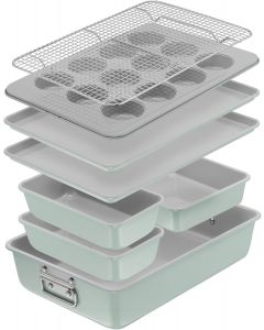 [Delivered by June 2, 2026] T-Fal Refresh Ceramic Nonstick Baking Pans Set Nonstick Ceramic 8 Pc