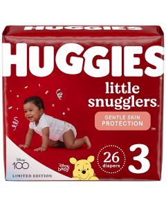 Huggies Little Snugglers Baby Diapers 26 Ct, 28 lb, Bundle of 2