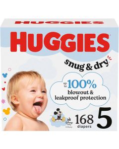 [Delivered by May 3, 2026] Huggies Size 5 Diapers 168 Count
