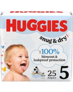 Huggies Size 5 Diapers 25 Count, Bundle of 2