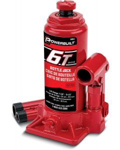 Powerbuilt 6 Ton Bottle Jack Heavy Duty 12000 Pounds, 2 Inches