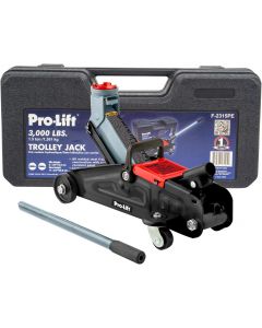 Pro-LifT F-2315PE Grey Hydraulic Trolley Jack Car Lift with 3000 LBS, 12 Inch