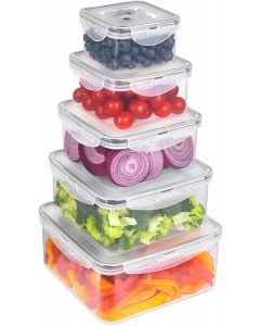 CLWVPCOT 5 Pack Large Plastic Dishwasher Safe 5 Pack, 128 oz, Bundle of 2