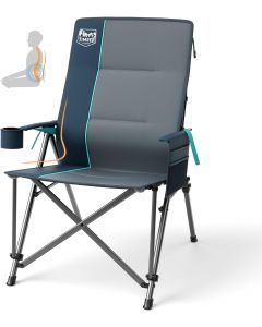 TIMBER RIDGE Oversized Camping Chair with Lumbar Support Heavy Duty Portable 450 LBS