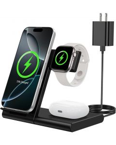 WATOE Charging Station for Multiple Devices Apple Wireless Foldable 3 in, Bundle of 3