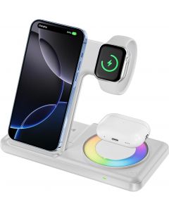 LONET Wireless Charging Station with RGB Light for Wireless 3 in, Bundle of 3