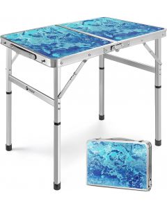 VILLEY Folding Camping Table 2FT Portable 2FT