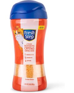 Fresh Step Cat Litter Crystals Deodorizer 15 Ounce, Bundle of 5