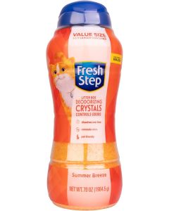Fresh Step Cat Litter Crystals Deodorizer 70 Ounce, Bundle of 2