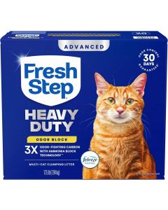 Fresh Step Advanced Heavy Duty Multi Cat Clumping Cat Litter Heavy Duty 17.5 lb, Bundle of 2
