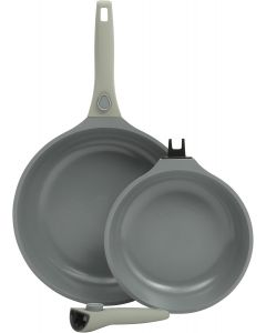 Sur La Table Kitchen Essentials Craft Studio Cast Aluminum Detachable Handle 8 and 10 Inch Skillet Fry