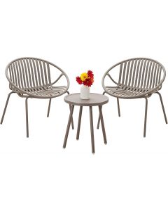 Werph 3-Piece Outdoor Bistro Table and Chairs Set for 3-Piece