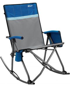 Portal Oversized Folding Rocking Camping Chair Portable Outdoor Rocker with High Back Hard Armrests Carry Bag