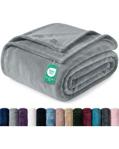 Utopia Bedding Soft Fleece Blanket for 90x90 Inch, Bundle of 2