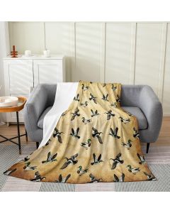 Feelyou Duck Hunter Fuzzy Throw Blanket Queen, Bundle of 2