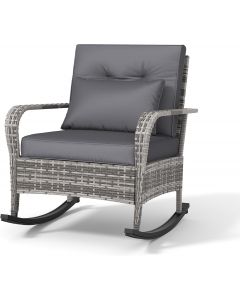 PeakPursuit Outdoor Wicker Rocking Chair