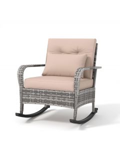 PeakPursuit Outdoor Wicker Rocking Chair