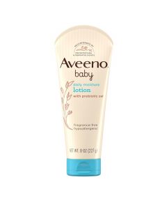 Aveeno Baby Daily Moisture Body Lotion for Hypoallergenic, Bundle of 4