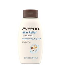 Aveeno Skin Relief Body Wash with Coconut Scent &amp;, Bundle of 3