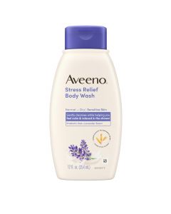 Aveeno Stress Relief Body Wash with Soothing Oat, Bundle of 3