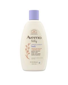 Aveeno Baby Calming Comfort Bath &amp; Wash with Relaxing Hypoallergenic, Bundle of 4