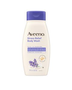 Aveeno Stress Relief Body Wash with Nourishing Oat &amp;, Bundle of 4
