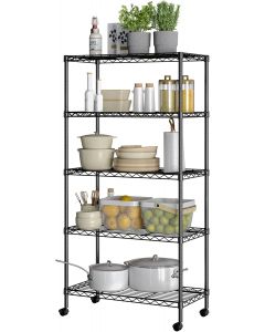 Seville Classics Solid Steel Wire Shelving Storage Unit Adjustable Shelves Organizer Rack