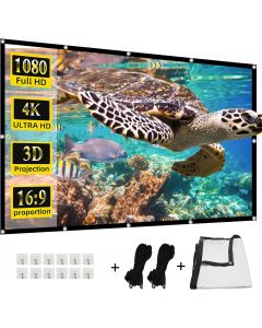 HUANYINGBJB Projector Screen Foldable Portable, Bundle of 2