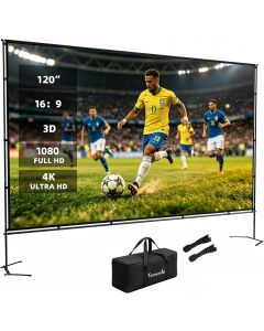 Yanuoda Outdoor Projector Screen with Stand Portable