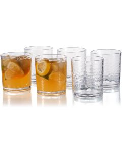 KX-WARE 14-ounce Acrylic Glasses Plastic Tumbler Glass Plastic Dishwasher Safe set of 6, Bundle of 2