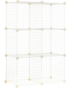 Visit the Store 6 Cube Wire Grid Storage Organizer