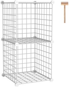 C&amp;AHOME Wire Cube Storage Metal, Bundle of 2