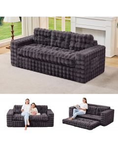 Hobestluk 3-Seater Sofa Boneless Couch with Tufted Button Design 2 in