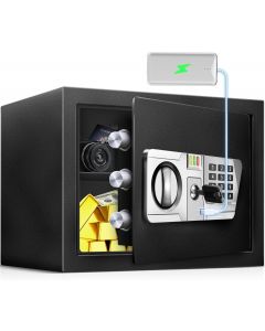 TOTOY 1.5 Cu Ft Steel Fireproof Safe Lock Box For Home with Fire proof Bag