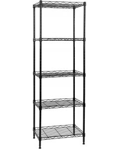 SUNLPH 5-Tier Wire Shelving Adjustable Shelves Unit Metal Storage Rack for Metal
