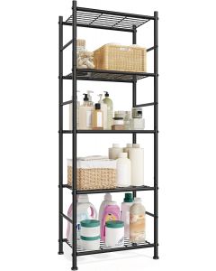 SONGMICS 5-Tier Shelving Unit 56.7 Inch, 8 x 15, 7 x 56