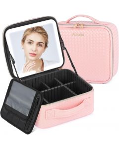 Aiborke Travel Makeup Bag with, Bundle of 2