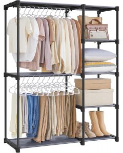 SONGMICS Portable Closet Portable 65 Inches, 1 x 16, 9 x 65 Inches