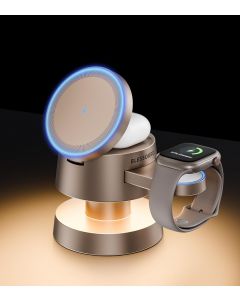 BLESSOURCE 4-in-1 Magnetic Wireless Charging Station for iPhone 17/16/15/14 Wireless