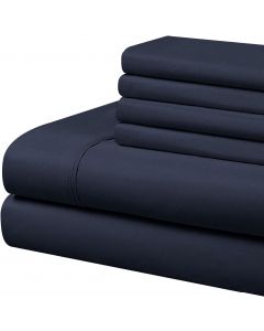 Cathay Home Twin Sheet Set 4 Piece, Bundle of 2
