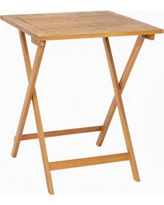 Flash Furniture Martindale Solid Acacia Wood Folding Patio Table Wood Portable