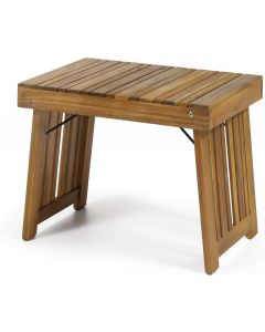 Christopher Knight Home Hilton Outdoor Acacia Wood Folding Side Table Wood