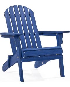 Yaheetech Folding Adirondack Chair Set of Wood Set of 1, 300LBS
