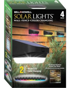 [Delivered by May 8, 2026] Bell+Howell Solar Deck Fence Lights Outdoor Waterproof