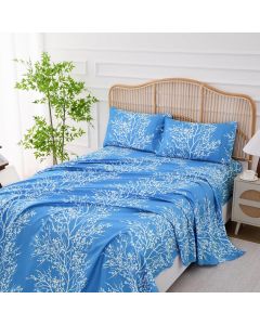 Spirit Linen home King Size Sheets Set Microfiber 4 Piece