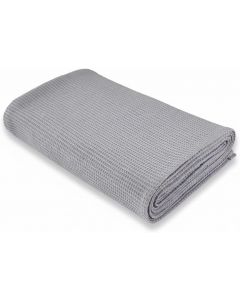 GO GREEN ORGANICS Waffle Bath Towel Cotton 5x58 INCHES, Bundle of 2
