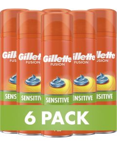 Gillette Fusion5 Ultra Sensitive Shave Gel Pack of 6, 7oz