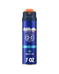 Gillette PRO Shaving Gel For Men Cools To Soothe 7oz, 2 in, Bundle of 4