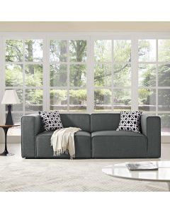 Modway Mingle Contemporary Modern 2-Piece Sectional Sofa Set in 2-Piece