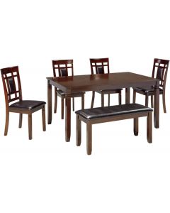 Signature Design by Ashley Bennox 6 Piece Dining Table Set with Wood 6 Piece